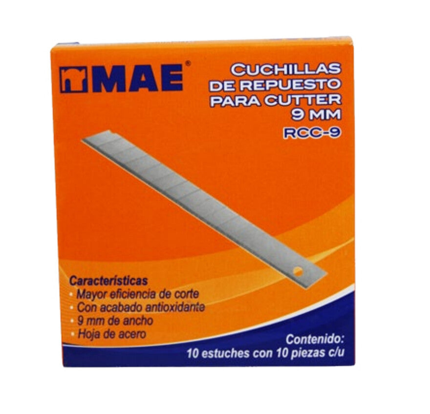 MAE RCC-9 cuchilla para cutter 100 pieza(s)