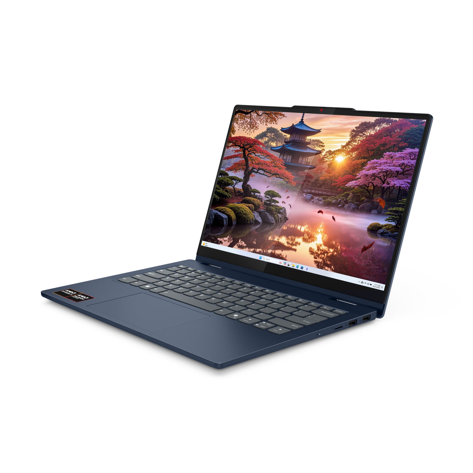 Lenovo IdeaPad 5 2-in-1 14AKP10 Copilot+ PC AMD Ryzen AI 7 350 Híbrido (2-en-1) 35.6 cm (14") Pantalla táctil WUXGA 16 GB 512 GB SSD Wi-Fi 7 (802.11be) Windows 11 Home Español Azul