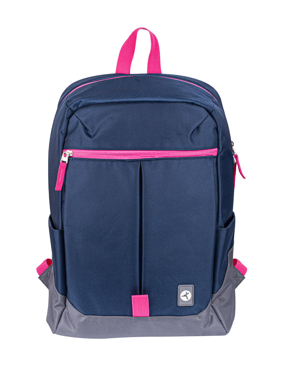 TechZone TZLBP26-A mochila Azul, Gris, Rosa Poliéster