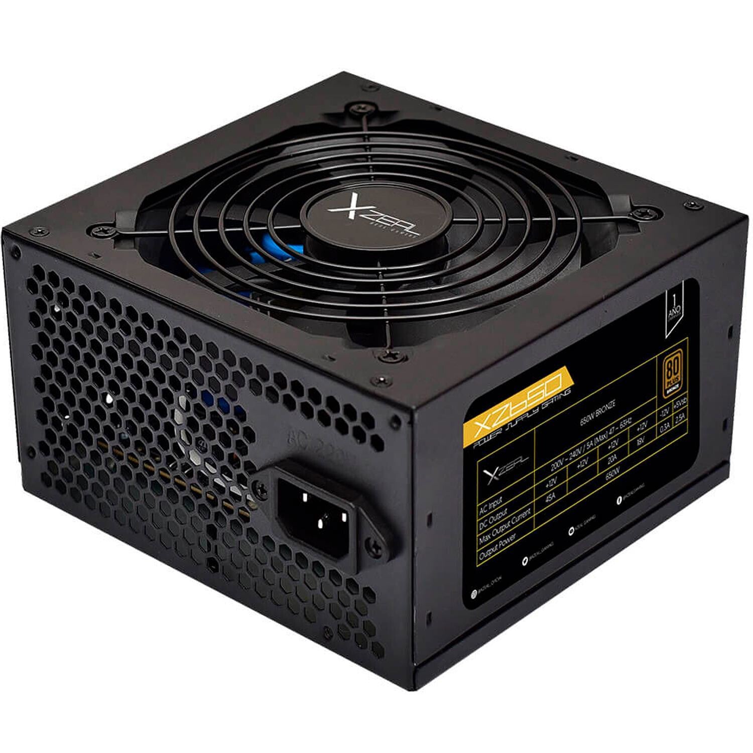 XZEAL XZ650 unidad de fuente de alimentación 650 W 20+4 pin ATX ATX Negro