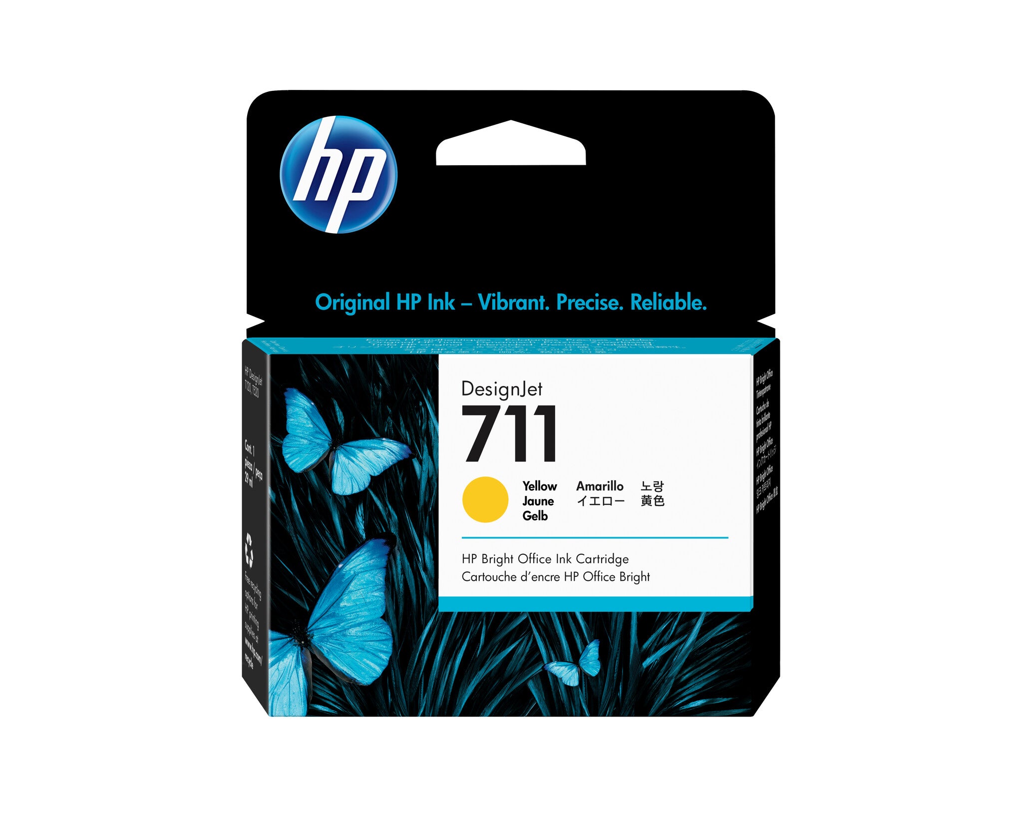 HP Cartucho de tinta DesignJet 711 de 29 ml amarillo