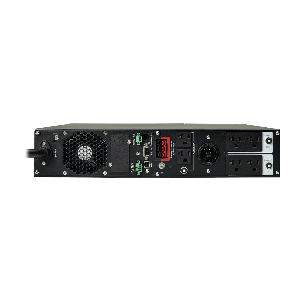 Tripp Lite SU3000RTXLCD2U SmartOnLine 3000VA 2700 W 120 V UPS de doble conversión - 7 Tomas de corriente, funcionamiento ampliado, opción de tarjeta de red, LCD, USB, DB9, 2U en rack/Torre