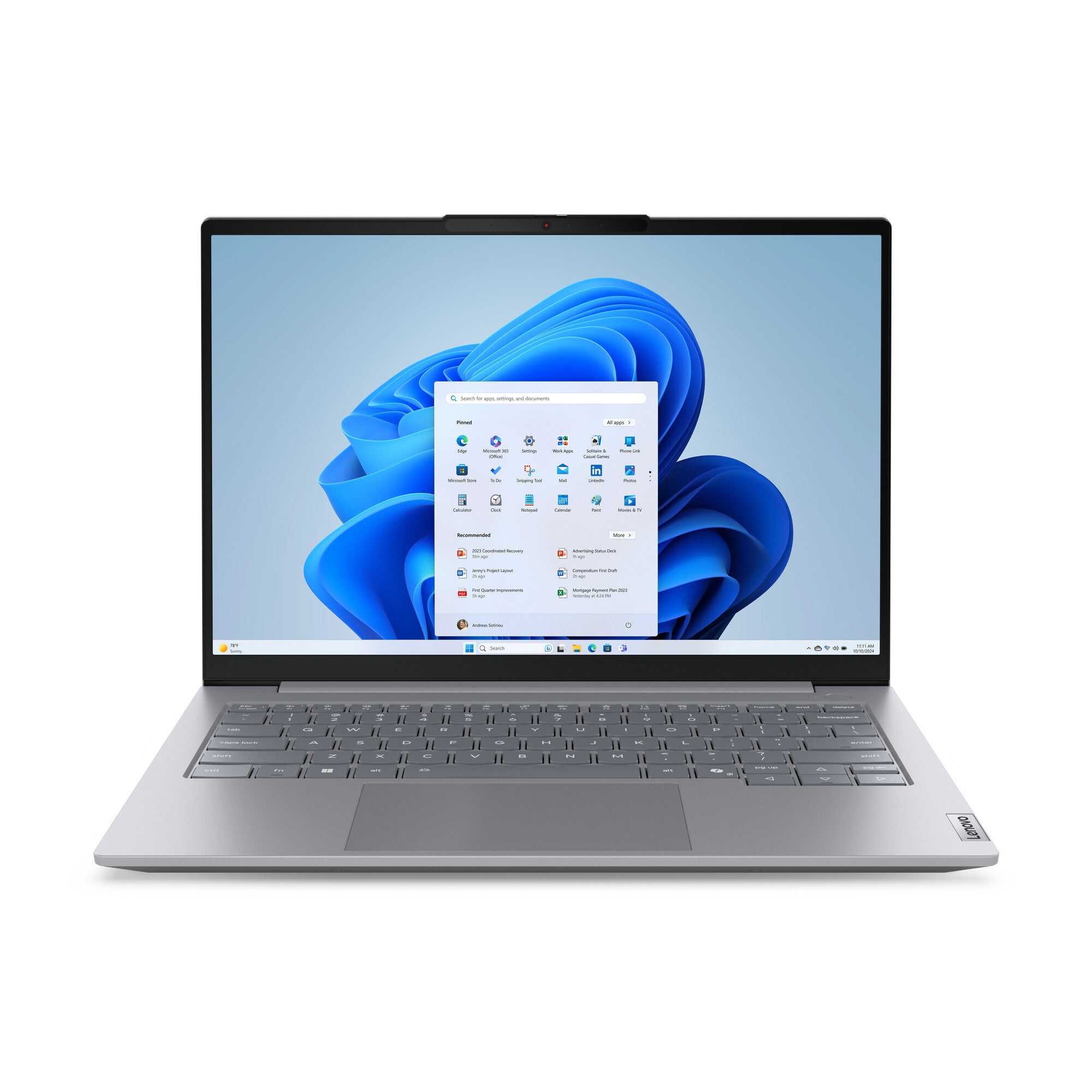 Lenovo ThinkBook 14 G8 IRL Intel Core 7 240H Computadora portátil 35.6 cm (14") WUXGA 32 GB DDR5-SDRAM 1 TB SSD Wi-Fi 6 (802.11ax) Windows 11 Pro Español Gris