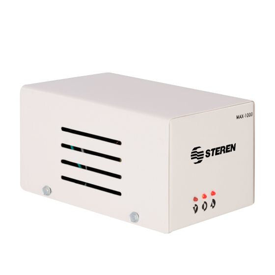 Steren MAX-1000 regulador de voltaje 4 salidas AC 120 V Blanco