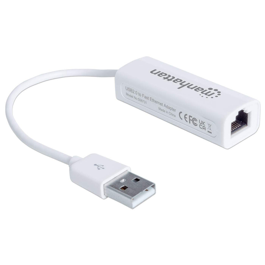 Manhattan Adaptador Fast Ethernet USB de Alta Velocidad 2.0