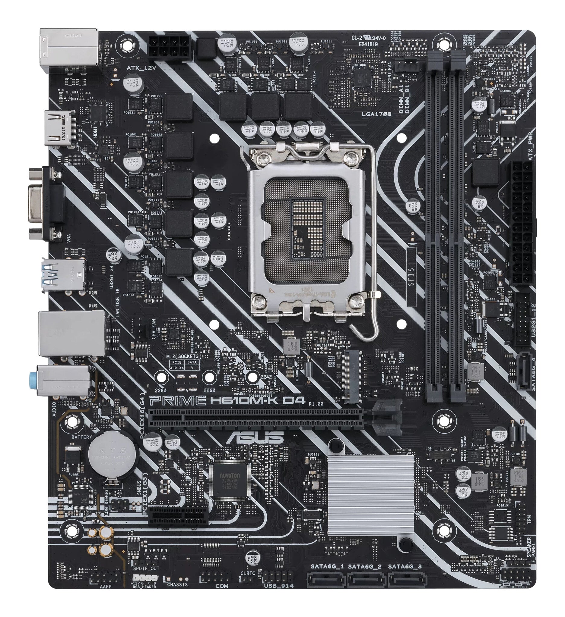 ASUS PRIME H610M-K D4 Intel H610 LGA 1700 Micro ATX