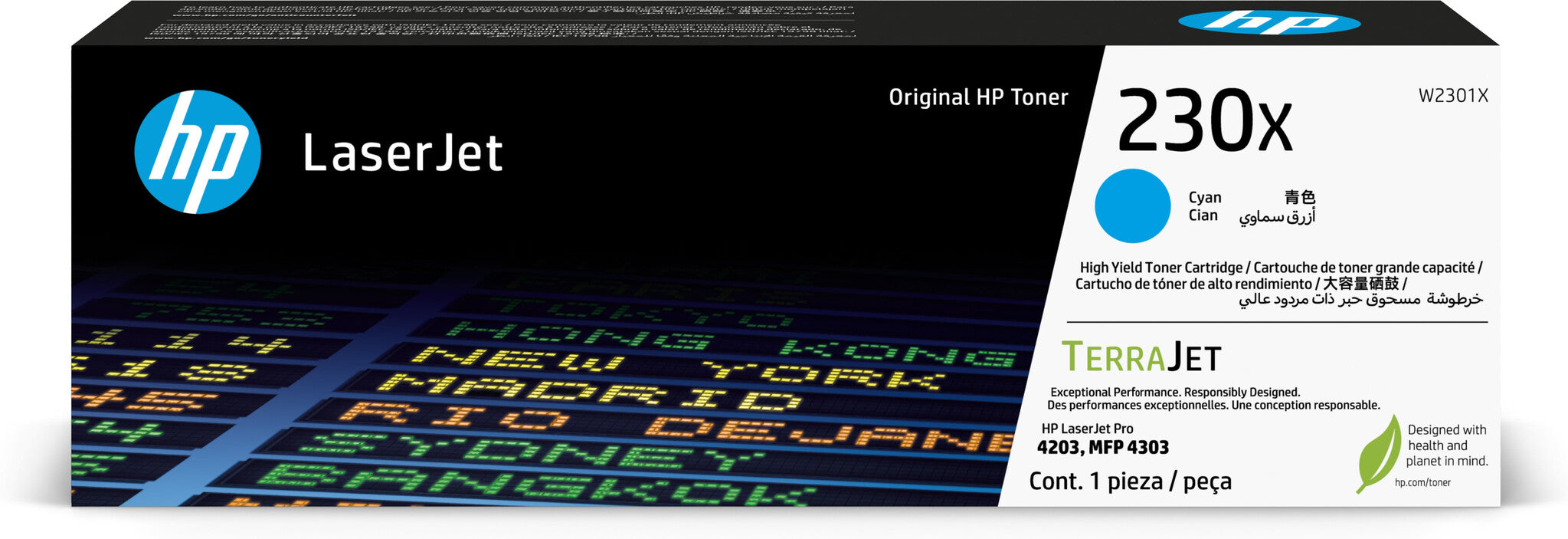 HP Cartucho de tóner original LaserJet 230X cian