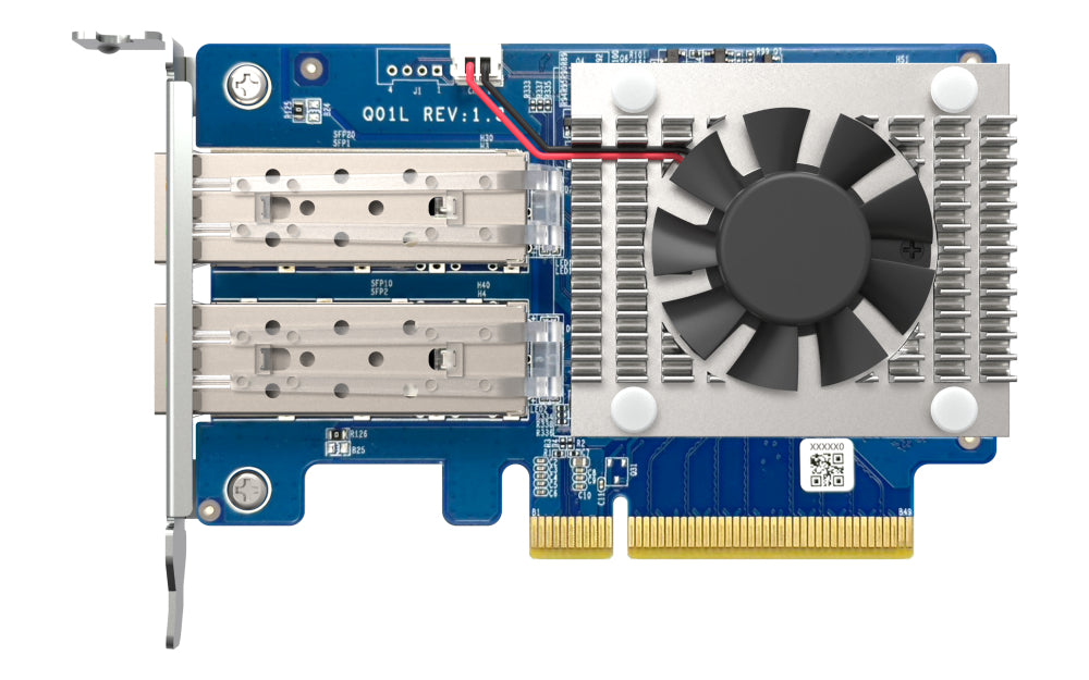 TARJETA DE EXPANSIÓN DE RED PCIE CON 2 PUERTOS 10 GBE SFP+ PARA NAS, PC O SERVIDORES, QUE APORTA CONECTIVIDAD DE ALTA VELOCIDAD (HASTA 10 GBPS POR PUERTO) Y SOPORTE PARA FUNCIONES AVANZADAS COMO SR-I