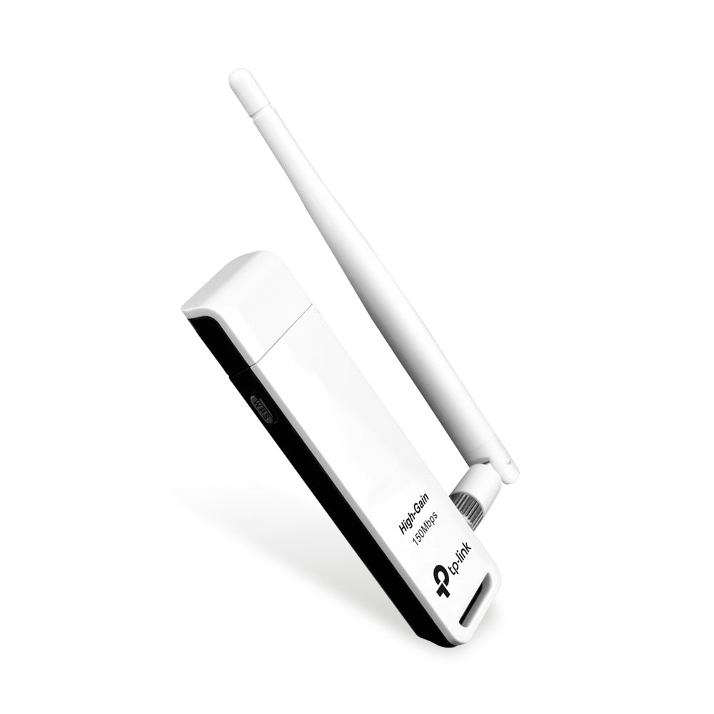 Adaptador Wi-Fi USB TP-Link TL-WN722N N150 150Mbps 2.4GHz Antena Desmontable 4dBi