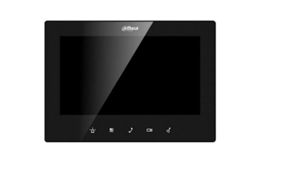 Monitor Dahua IP de 7" Teclado Touch PoE Estándar Entradas y Salidas de Alarmas Uso Interior TCP IP