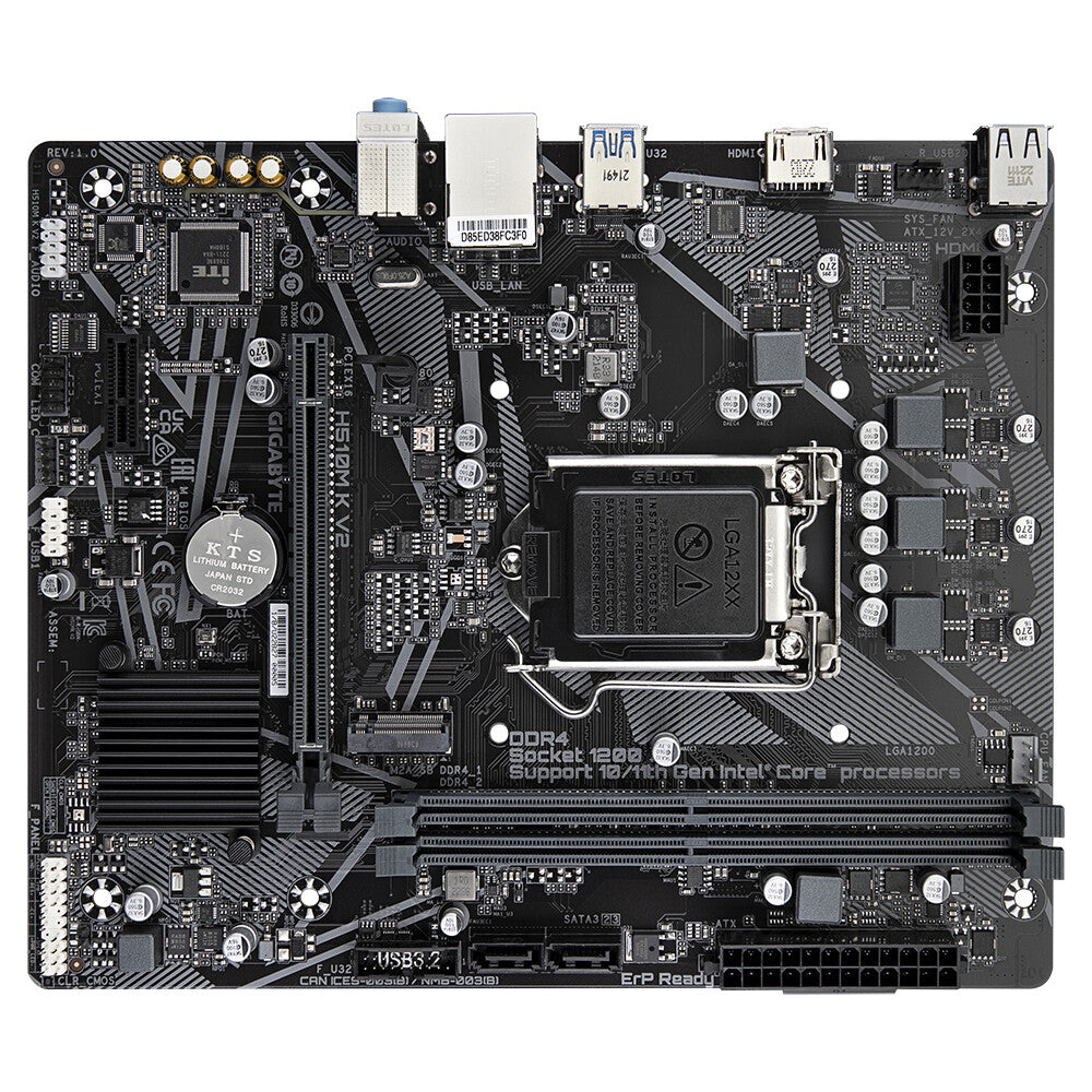 GIGABYTE H510M K V2 placa base Intel H470 Express LGA 1200 (Socket H5) Micro ATX