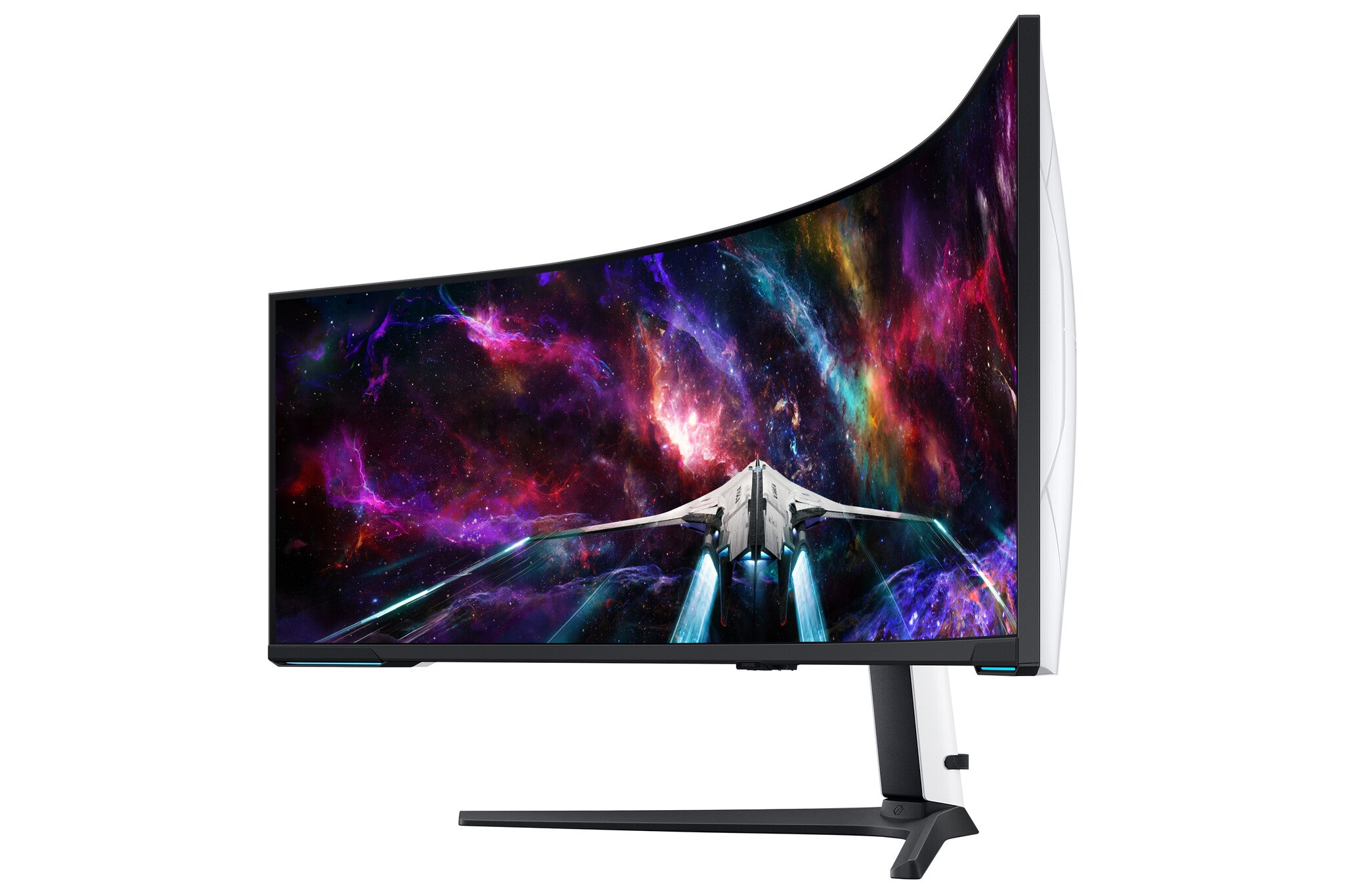 Samsung LS57CG950NLXZX monitor de computadora 144.8 cm (57") 7680 x 2160 Pixeles Dual UHD LED Negro, Blanco