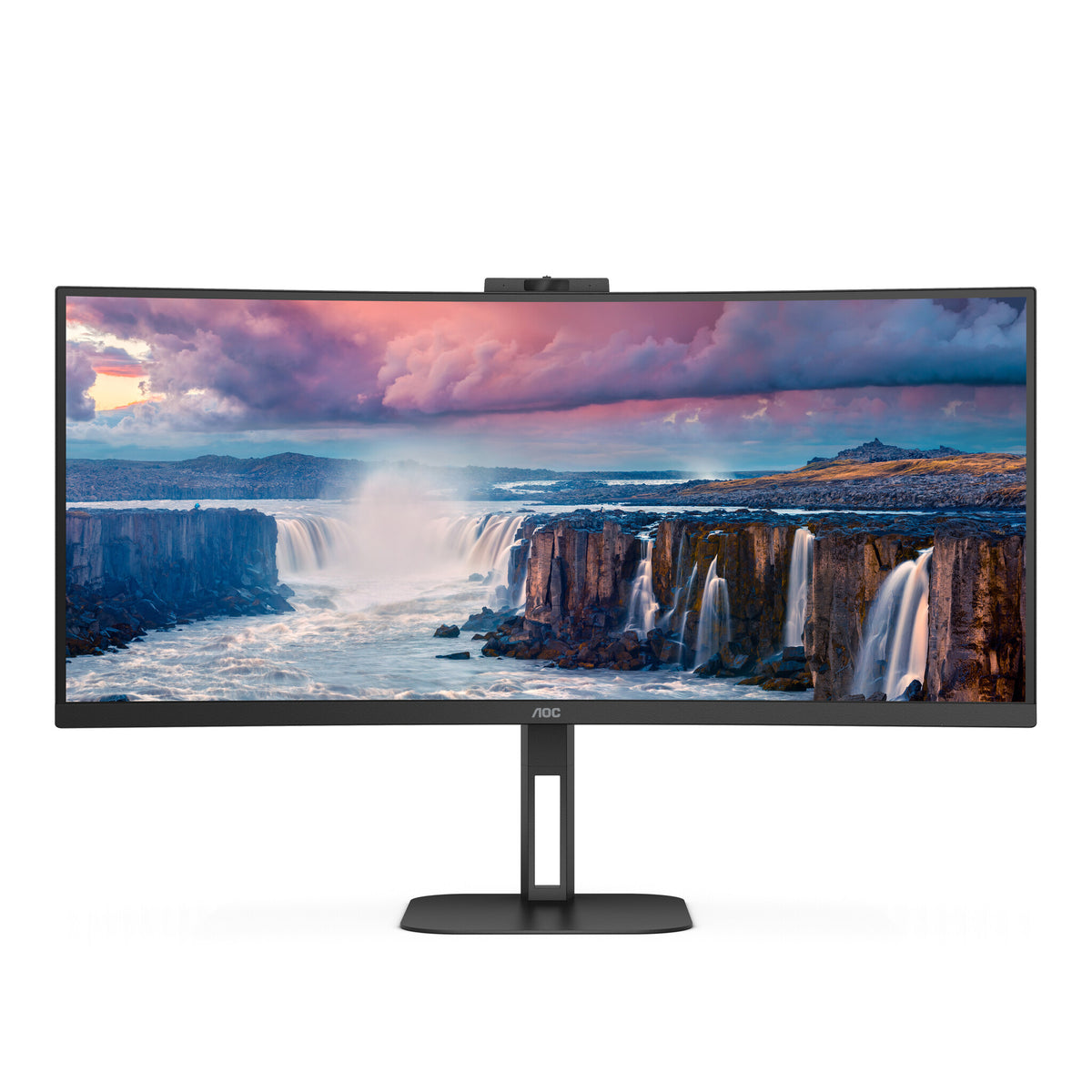 AOC V5 CU34V5CW monitor de computadora 86.4 cm (34") 3440 x 1440 Pixeles Wide Quad HD LED Negro