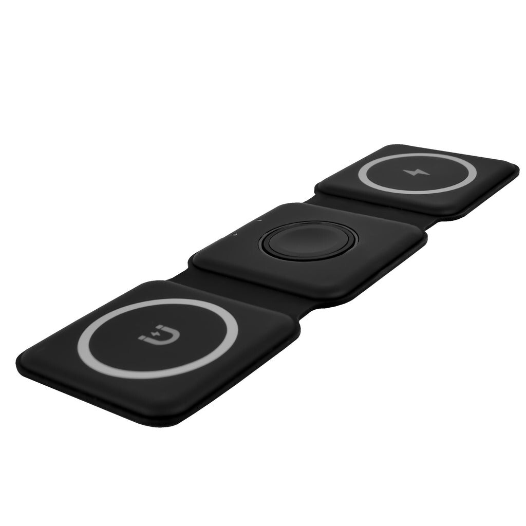 Perfect Choice PC-241034 cargador de dispositivo móvil Audífonos, Smartphone, Reloj inteligente Negro USB Cargador inalámbrico Carga rápida Interior