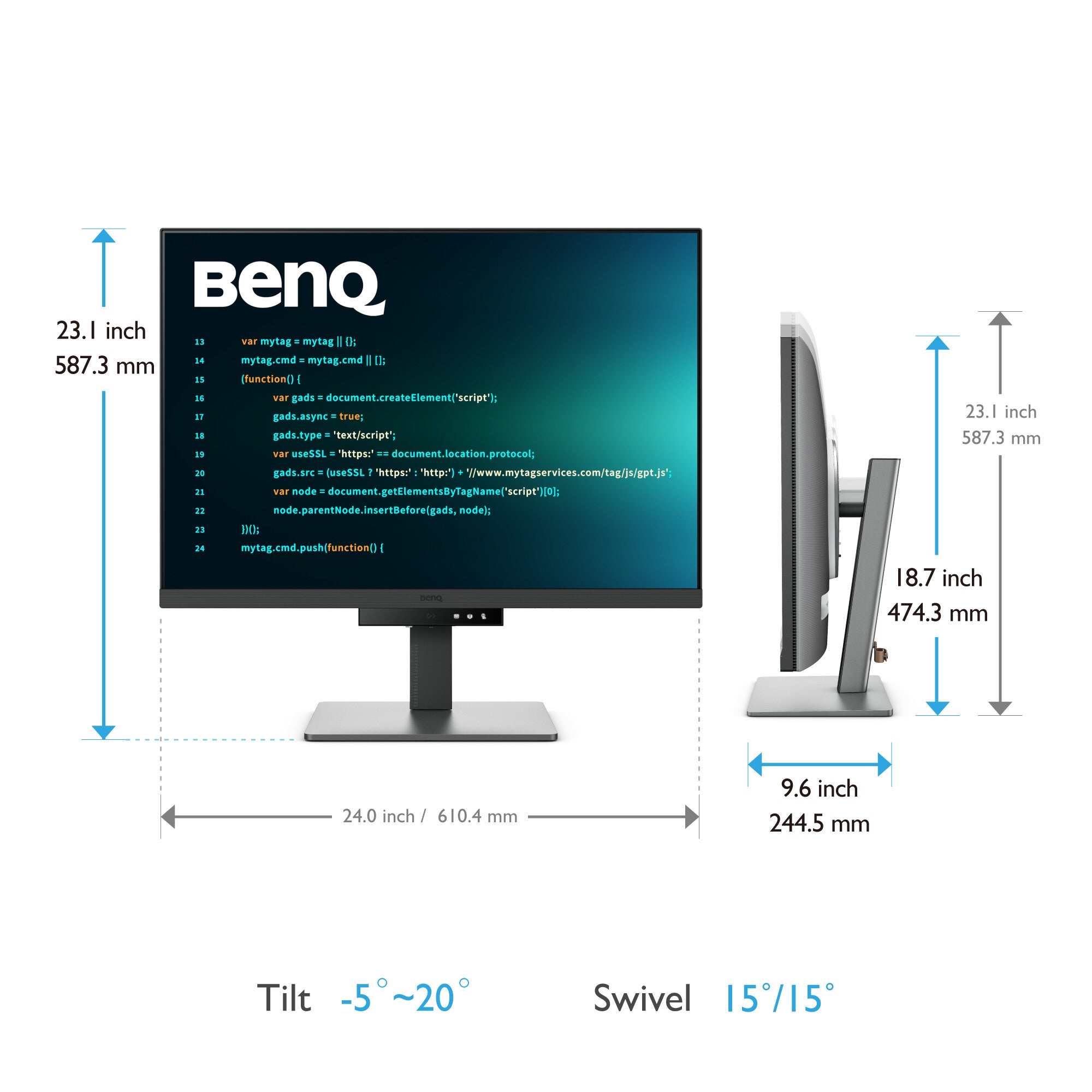 BenQ RD280U monitor de computadora 71.6 cm (28.2") 3840 x 2560 Pixeles 4K Ultra HD Negro