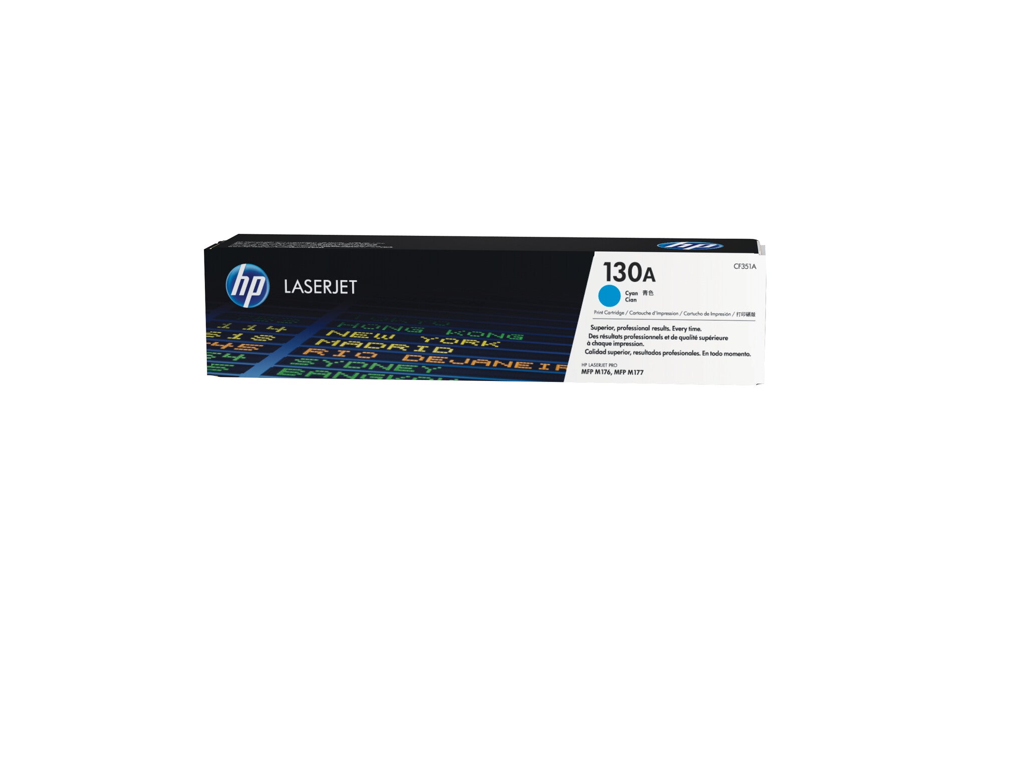 HP Cartucho original de tóner cian 130A LaserJet