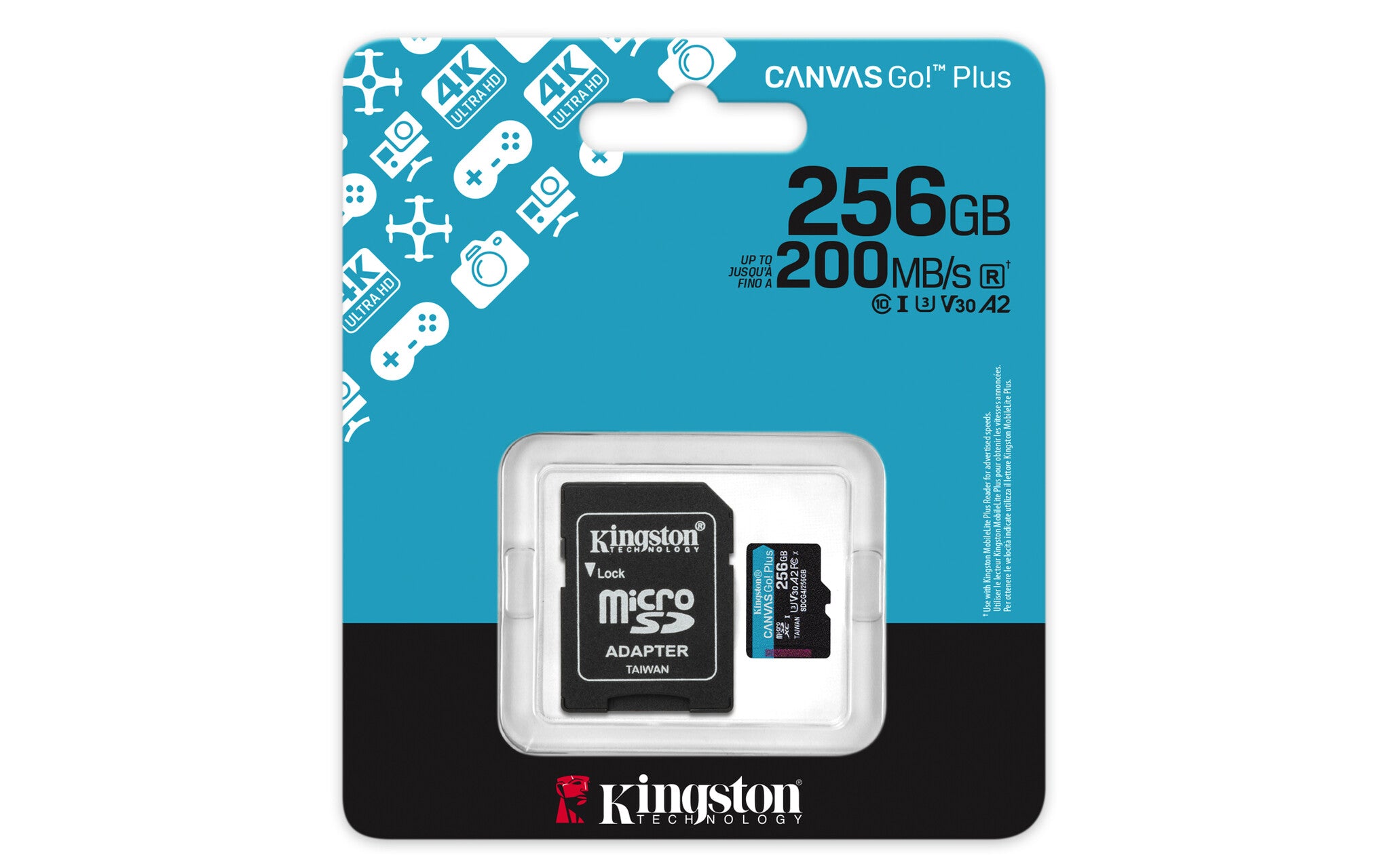 Kingston Technology Canvas Go! Plus 256 GB MicroSD UHS-I Clase 10