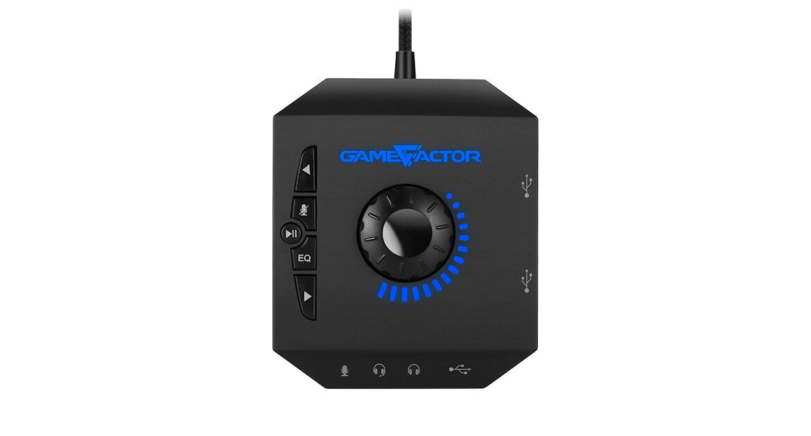 Game Factor HSG601 audífono y auriculare Audífonos Alámbrico Diadema Juego Negro