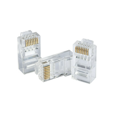 PLUGS RJ45 CAT5E DAHUA DH-PFM976-531 CAJA CON 100 PLUGS RJ45 CAT5E/ CHAPADO DE ORO DE 15 U/ CLASIFICACION DE RESISTENCIA AL FUEGO UL94V-2