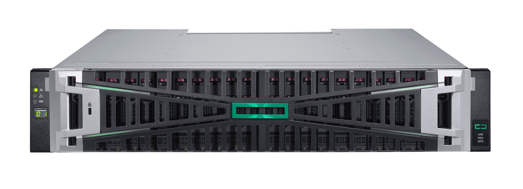 HPE MSA 2070 SFF 2x32Gb FC 4-port Controller 12x1.92TB SSD 4x32Gb SFP FC XCVR 23TB Storage Array