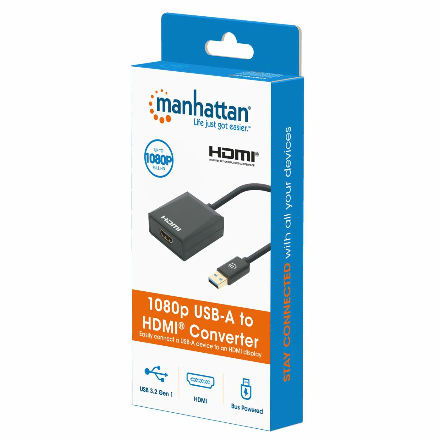 Manhattan Convertidor de USB-A a HDMI 1080p