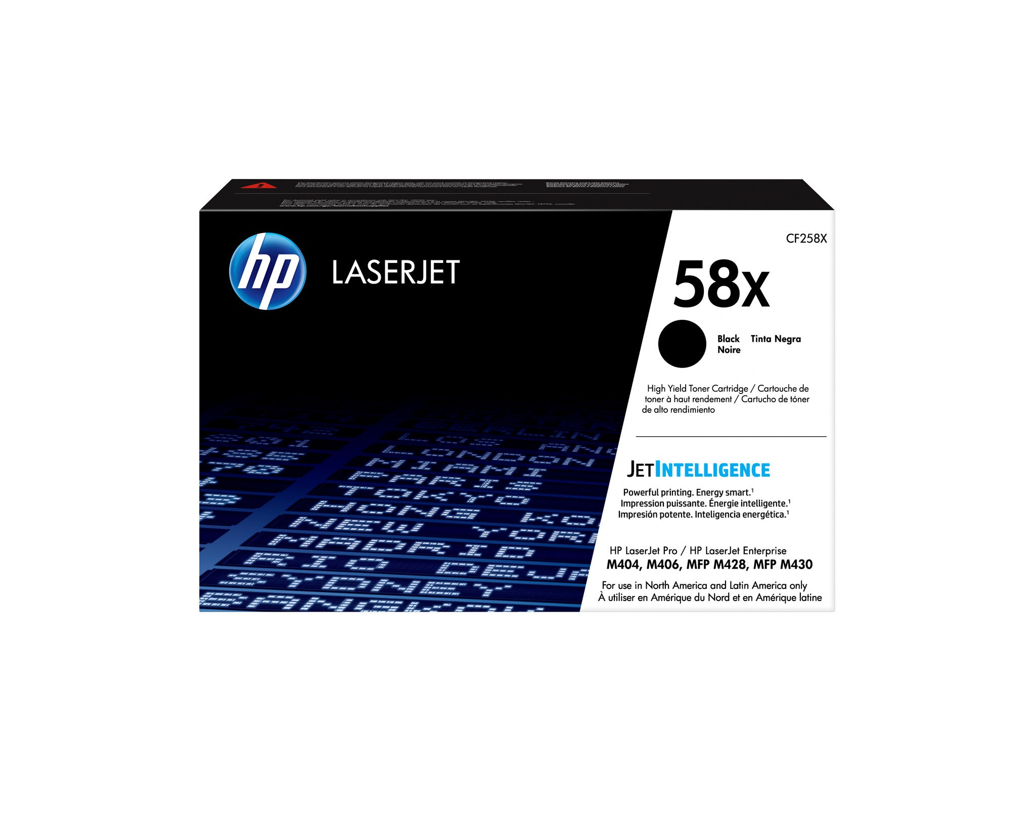 HP Cartucho original de tóner negro de alto rendimiento 58X LaserJet