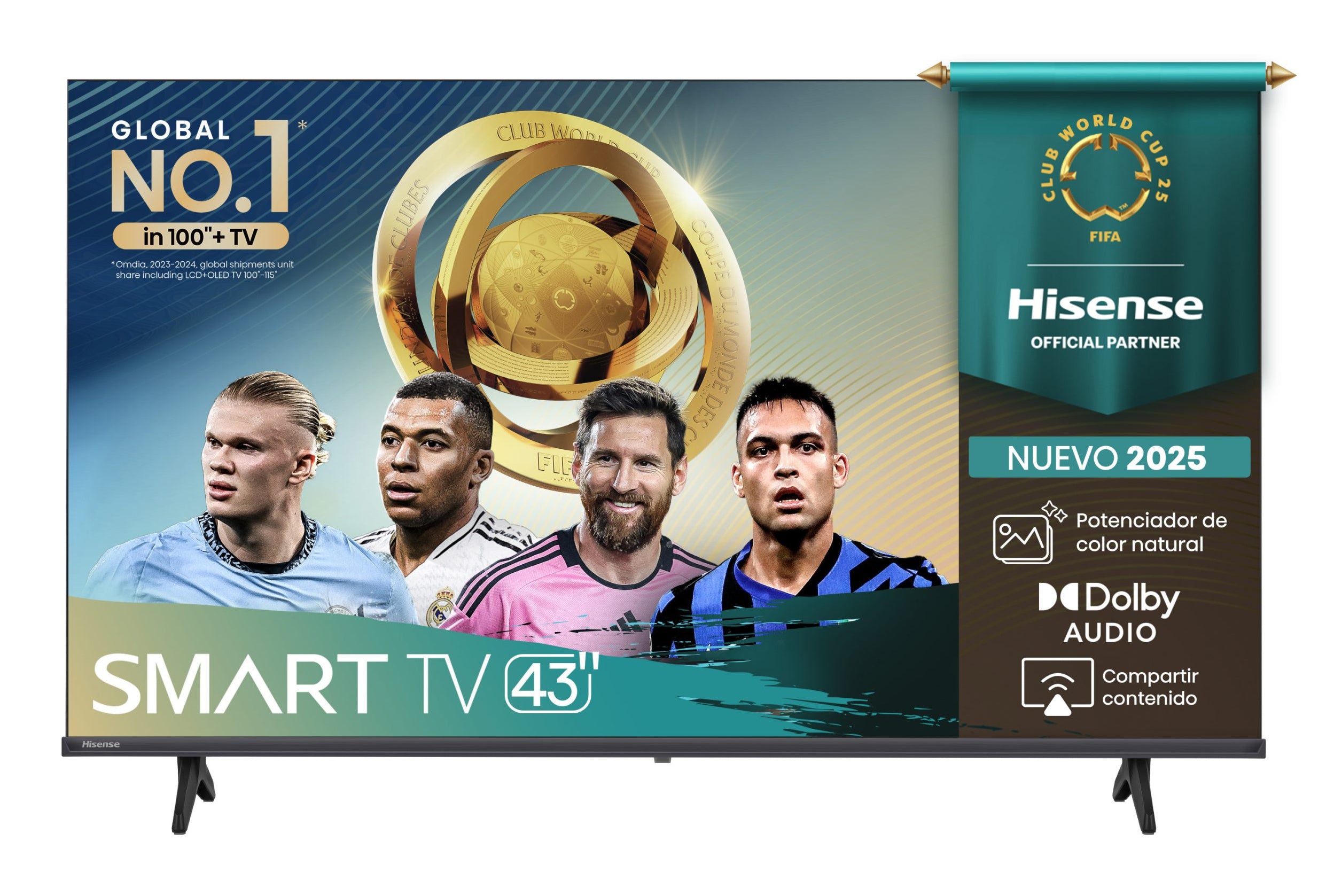 Hisense 43" A4 Smart VIDAA U8.5 TV FHD 1920x1080 Resolution FULL ARRAY