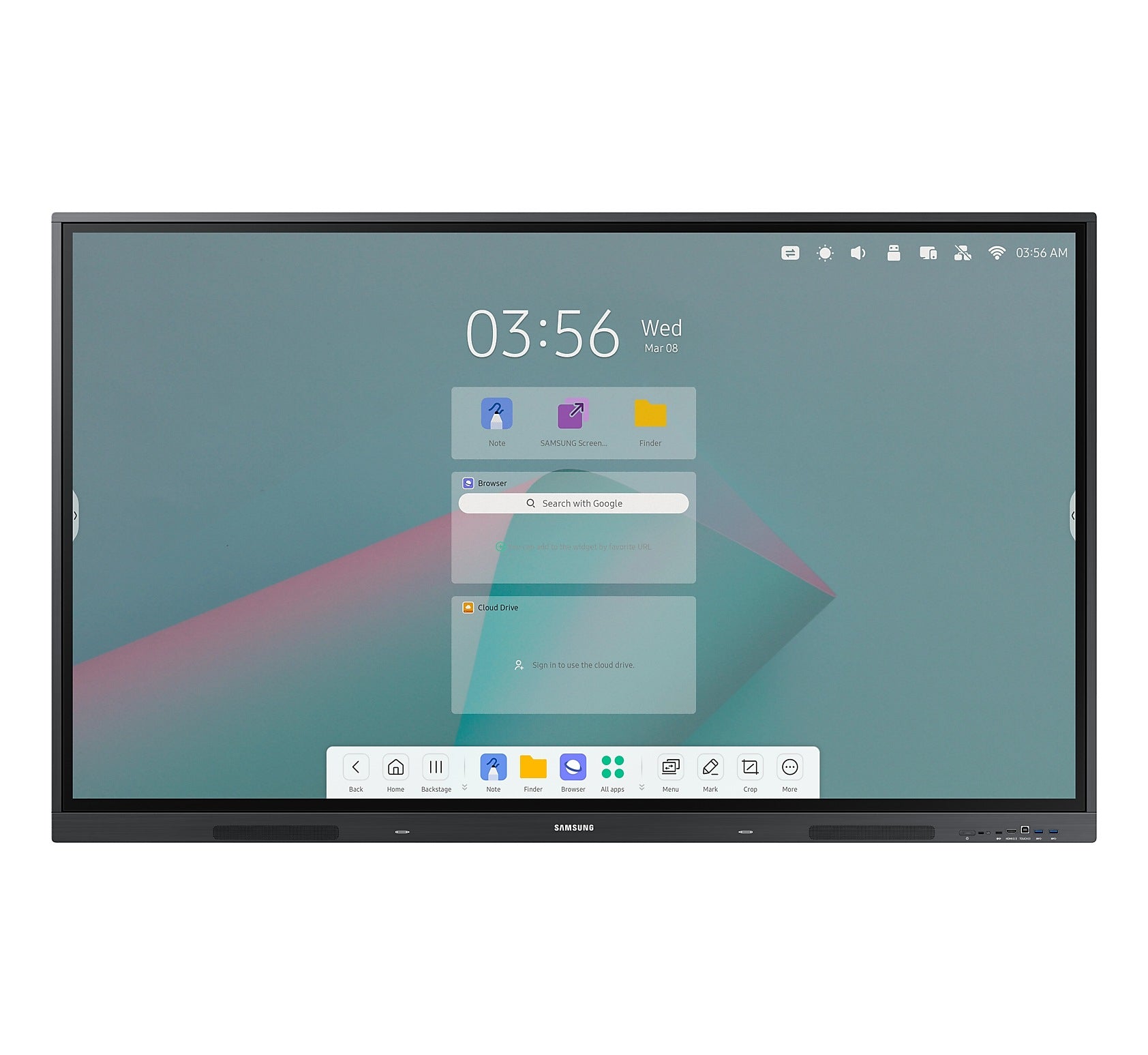 Samsung 65" Flip Interactive Touch Display LFD Android 11 Resolution 3840x2160 ADS Panel HDMI/USB/RJ45/Bluetooth
