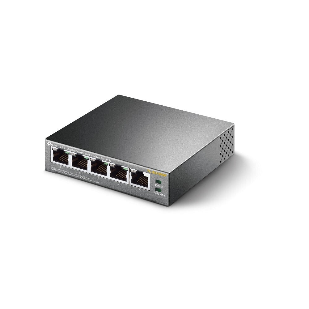 TP-Link TL-SG1005P No administrado Gigabit Ethernet (10/100/1000) Energía sobre Ethernet (PoE) Negro