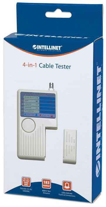 Intellinet Probador de Cables 4 en 1