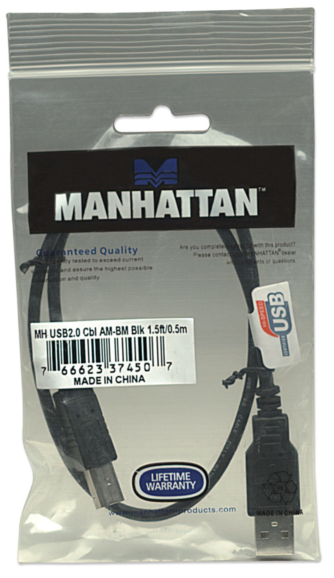 Manhattan Cable para Dispositivos USB B de Alta Velocidad