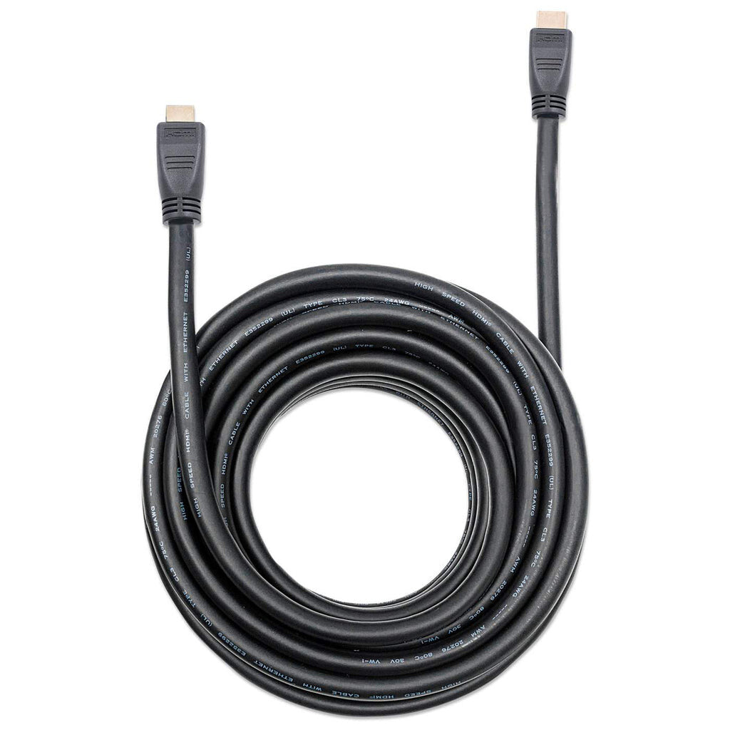 Manhattan Cable HDMI de alta velocidad con Ethernet, para pared