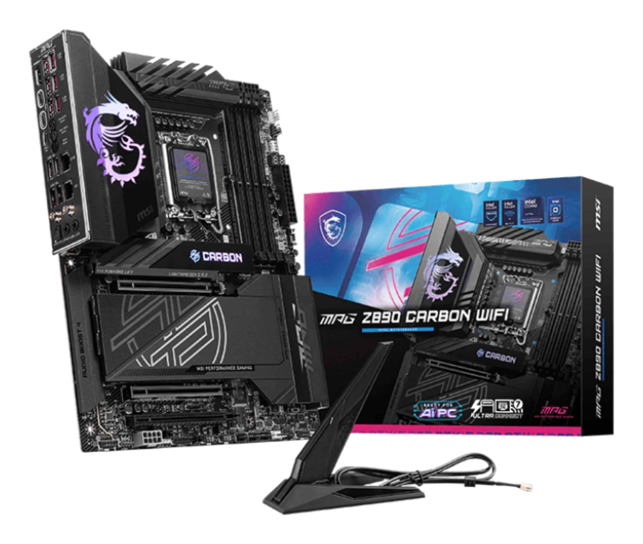 Tarjeta Madre MSI MPG Z890 CARBON WIFI ATX LGA 1851 Intel Z890 256GB DDR5 HDMI/DP para Intel