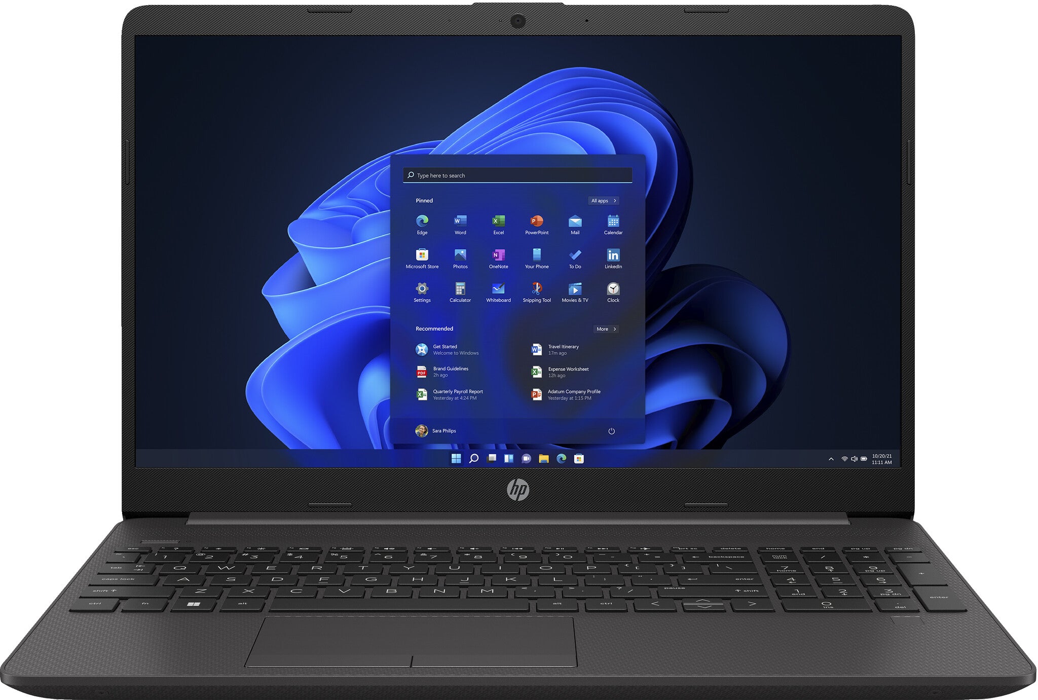 HP 255 G9 AMD Ryzen™ 7 5825U Computadora portátil 39.6 cm (15.6") HD 8 GB DDR4-SDRAM 512 GB SSD Wi-Fi 5 (802.11ac) Windows 11 Pro Negro