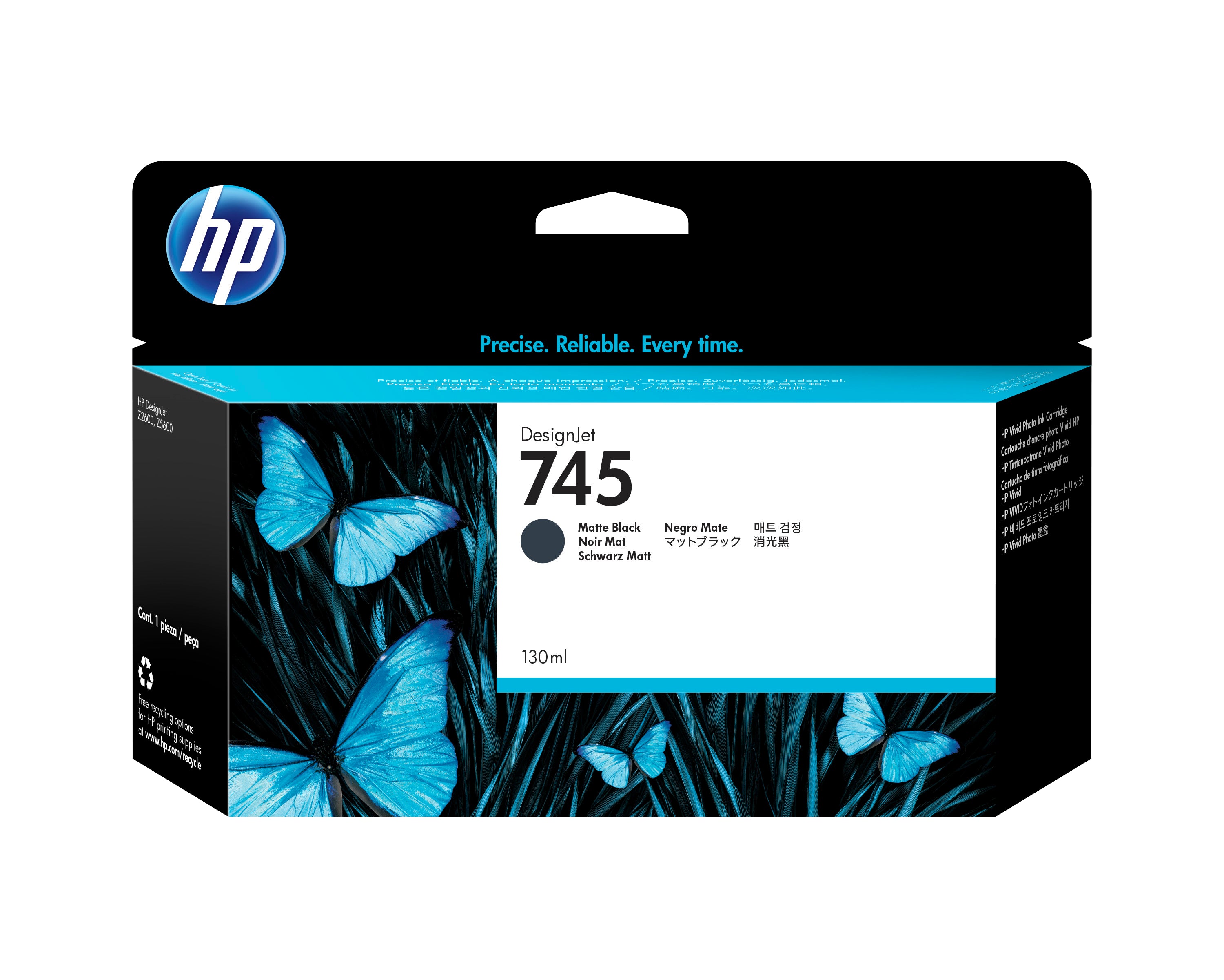 Tinta HP LF 745 Negro Mate 130ML