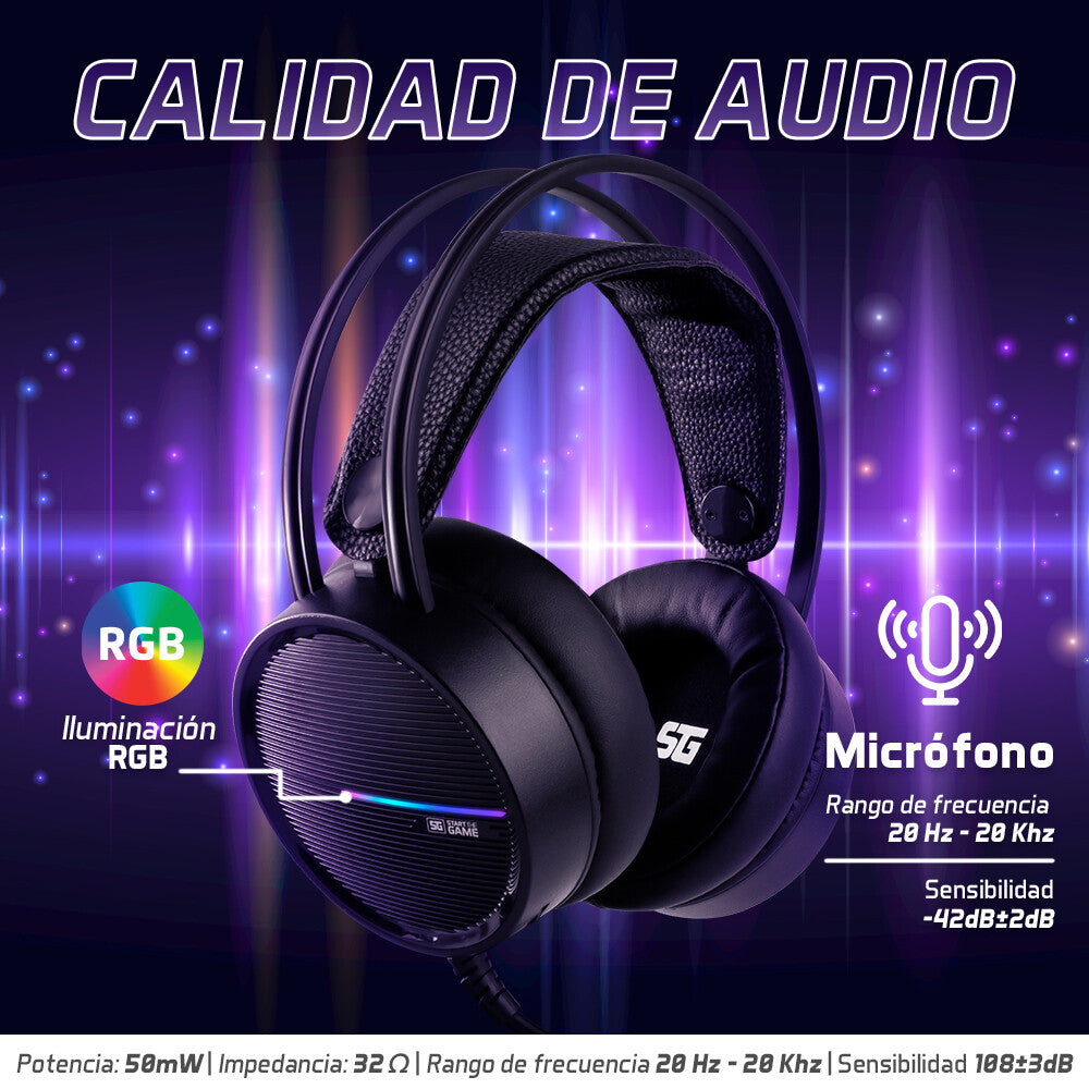 Vorago HS-502 audífono y auriculare Auriculares Alámbrico Banda para cuello Juego Negro