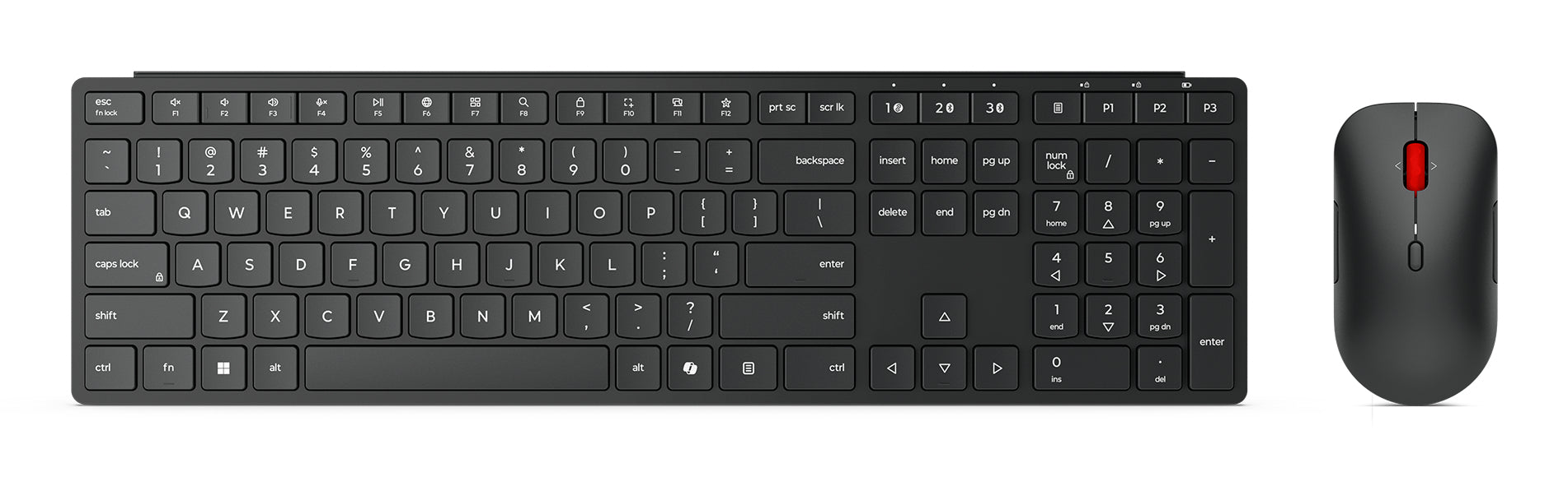 Kit de Teclado y Mouse Lenovo Inalámbrico Multi-Mode Pro Combo 6000-LA en Español