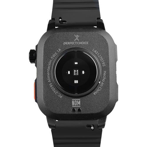 Perfect Choice PC-270195 reloj inteligente y deportivo 5.11 cm (2.01") 52 mm Digital 240 x 296 Pixeles Negro
