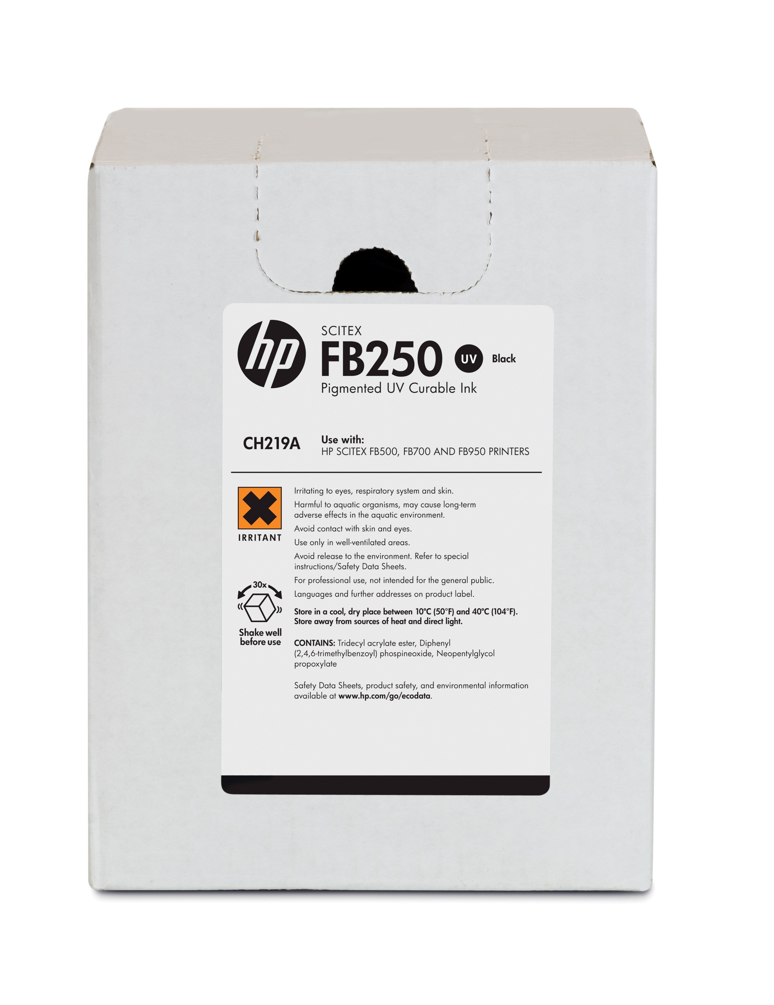 Tinta HP Scitex FB250 3 Litros Color Negro