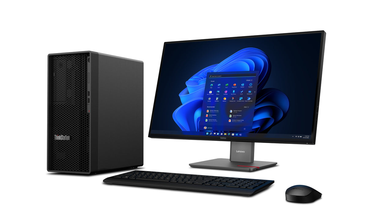 Lenovo ThinkStation P2 Tower Gen 2 Intel Core Ultra 7 265 16 GB DDR5-SDRAM 512 GB SSD NVIDIA GeForce RTX 5060 Windows 11 Pro Estación de trabajo Negro