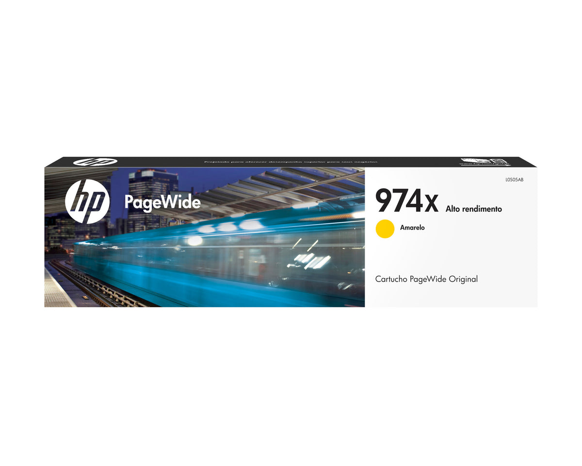 HP Cartucho original PageWide 974X de alta capacidad amarillo
