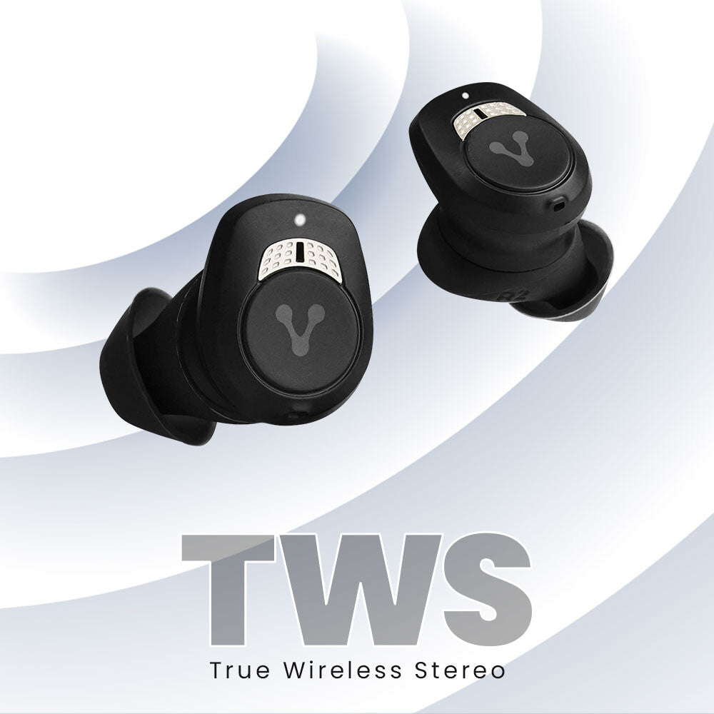 Vorago ESB-600-ANC audífono y auriculare Auriculares True Wireless Stereo (TWS) Intra auditivo Llamadas/Música/Deportes/Diario Bluetooth Negro