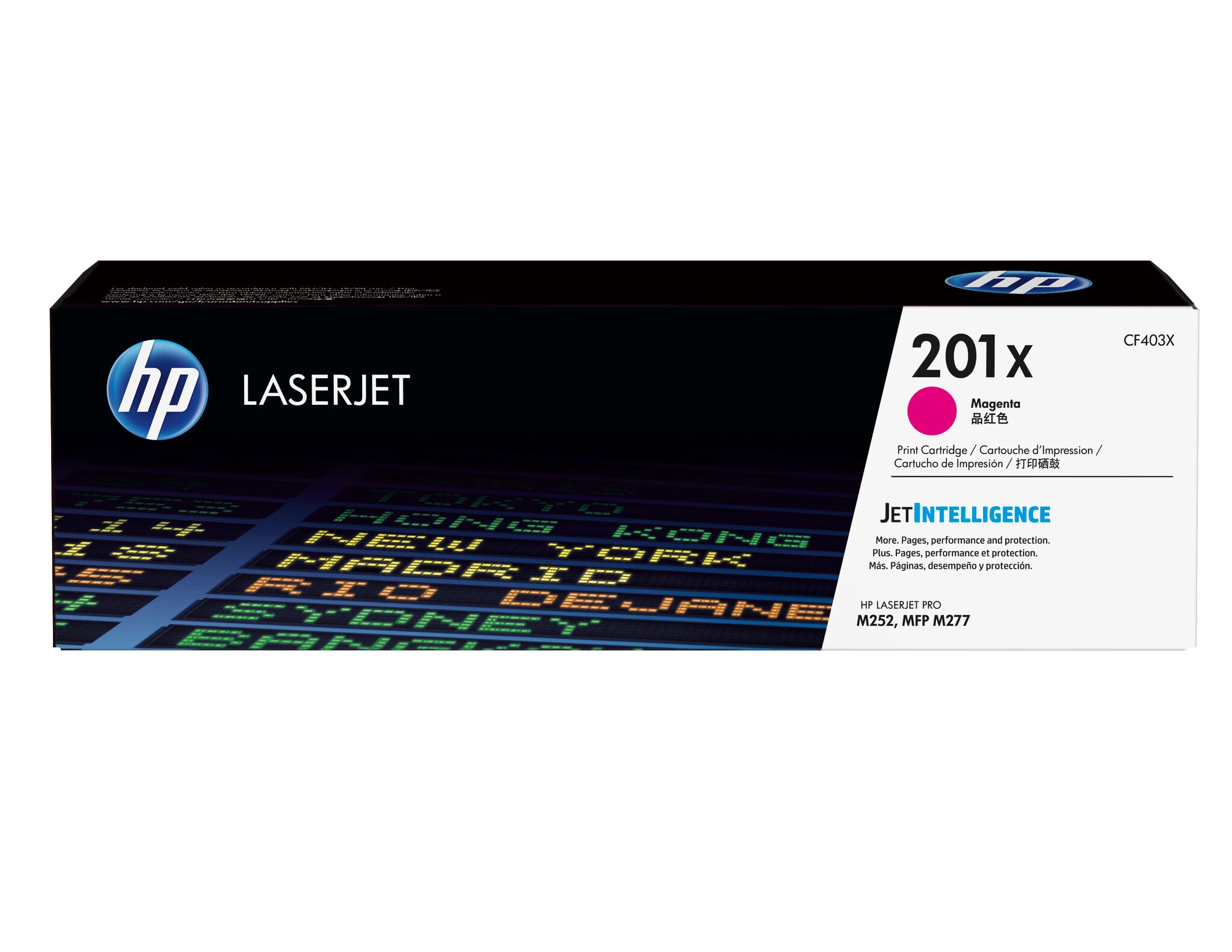 HP Cartucho de tóner original LaserJet 201X de alta capacidad magenta