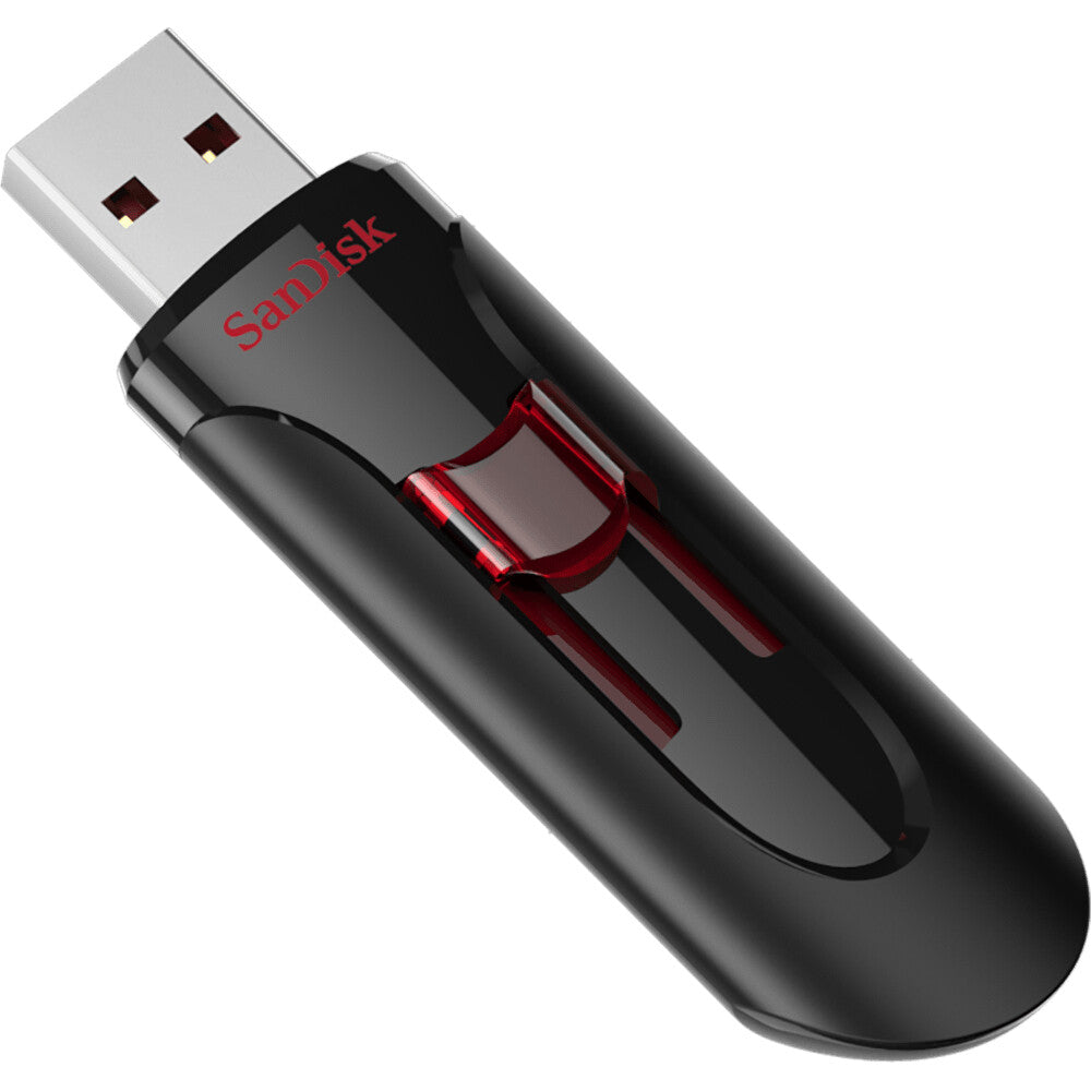 SanDisk UFM 32GB USB CRUZER GLIDE 3.0 unidad flash USB USB tipo A 3.2 Gen 1 (3.1 Gen 1) Negro, Rojo