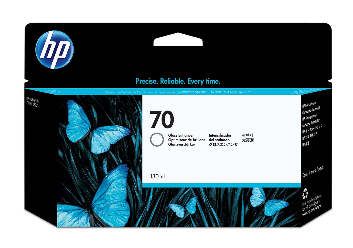 HP Cartucho de tinta DesignJet 70 de 130 ml resaltador de brillo