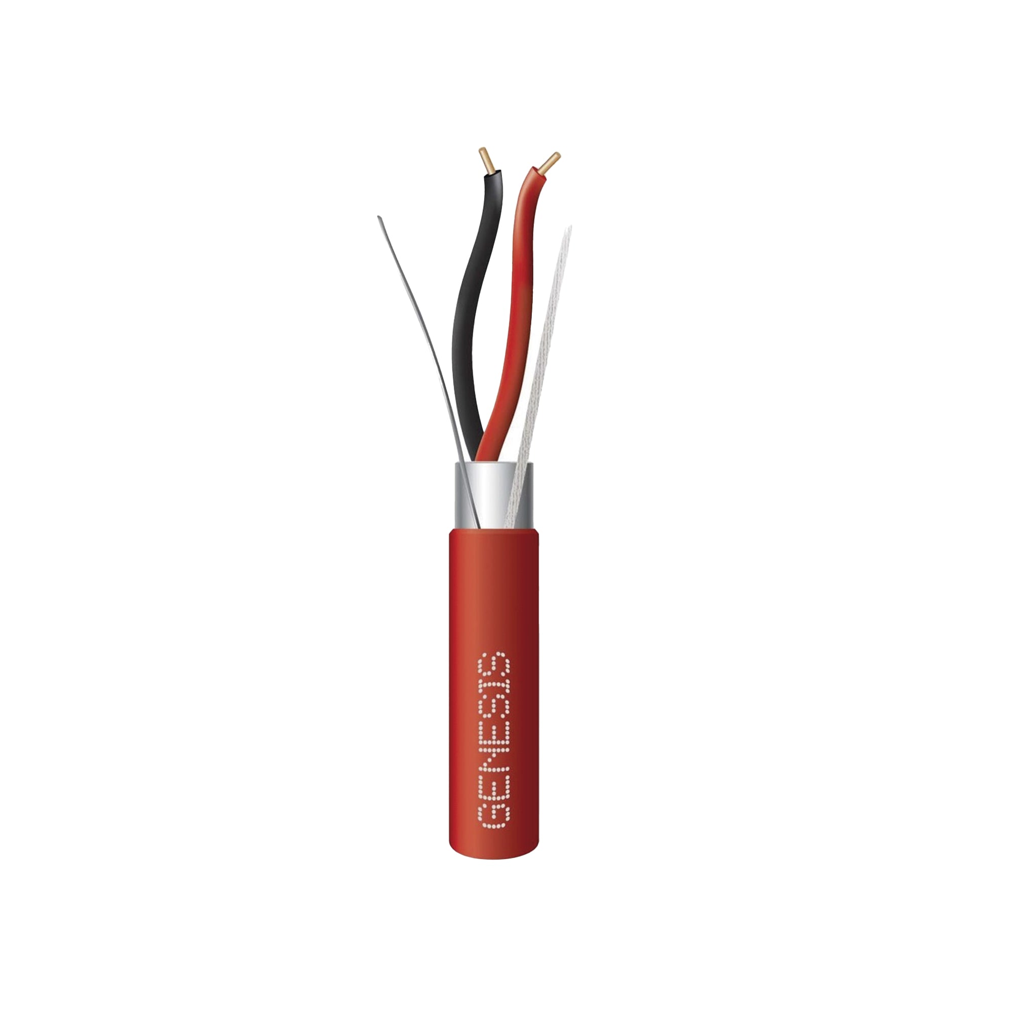 Bobina de Alambre 152 Metros (500 Pies) / 2 x 16 AWG Blindado / PLENUM / Para Alarmas de Incendio