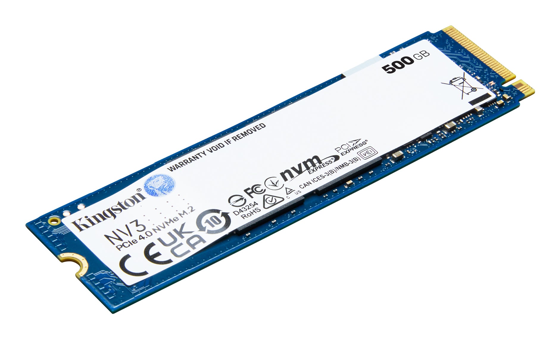 Unidad de Estado Sólido SSD Kingston SNV3S NVMe 500GB PCI Express 4.0 M.2