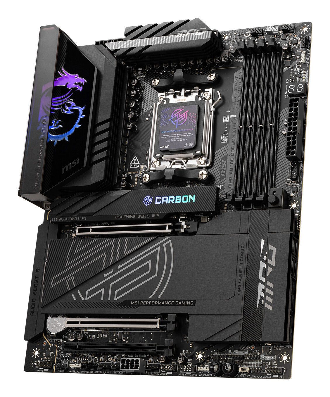 MSI MPG X870E CARBON WIFI placa base AMD X870E Enchufe AM5 ATX