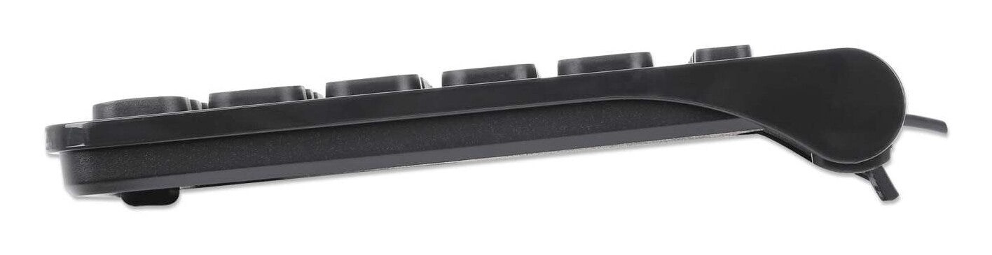 Manhattan 180702 teclado Oficina USB QWERTY Negro
