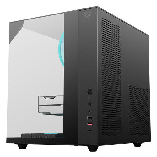 Balam Rush BR-941525 gabinete de computadora Midi Tower Transparente, Negro
